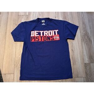 Majestic Detroit Pistons Brandon Jennings 7 NBA Basketball Jersey T Shirt Mens M